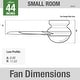preview thumbnail 8 of 21, Hunter 44" Dempsey Flush Mount Ceiling Fan with LED Light, Handheld Remote - Modern, Contemporary, Transitional, Industrial
