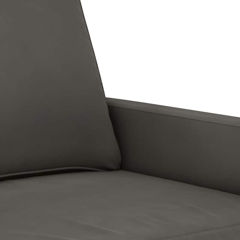 vidaXL Sofa Chair Dark Gray 23.6" Velvet - 30.7" x 30.3" x 31.5"