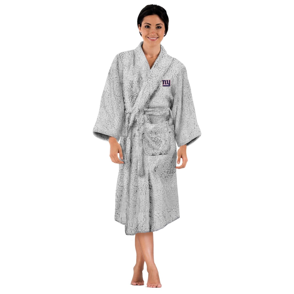 knee length dresses for ladies ADR Women's Robe Plush Fleece with Hood, Full Length Hooded Bathrobe Woman  – Alexander Del Rossa, a Mystic Clothing brand main image 1