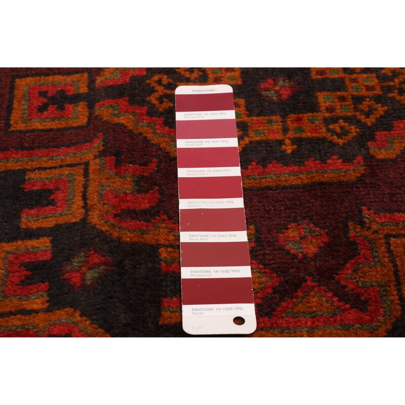 Teimani Red Rug 3'11" x 6'9" - 3'11 x 6'9