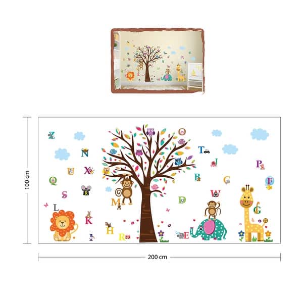 Walplus Learn in London Zoo Children Kids Wall Sticker Nursery Decor