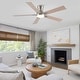 preview thumbnail 64 of 69, YUHAO Kaleido 52 in. Indoor Matte Black 3-Colors Integrated LED 6-Speeds Ceiling Fans with Dual-Finish Blades and Remote Control