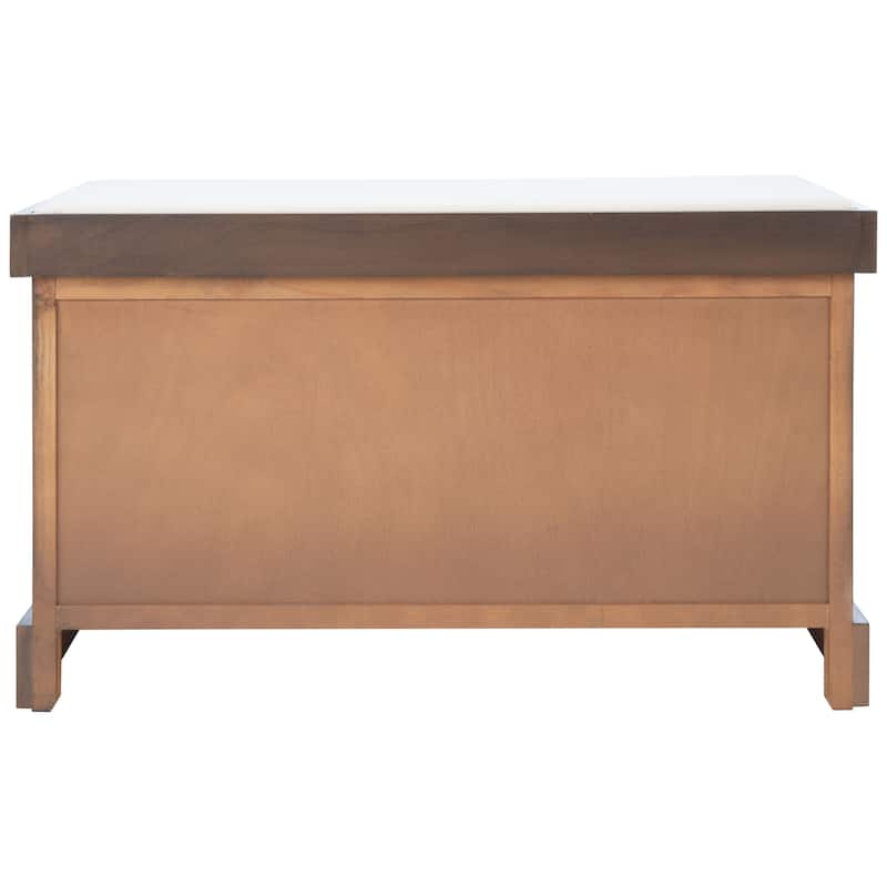 SAFAVIEH Landers 2-Drawer with Cushion Storage Bench - 32.3" W x 15" L x 19" H