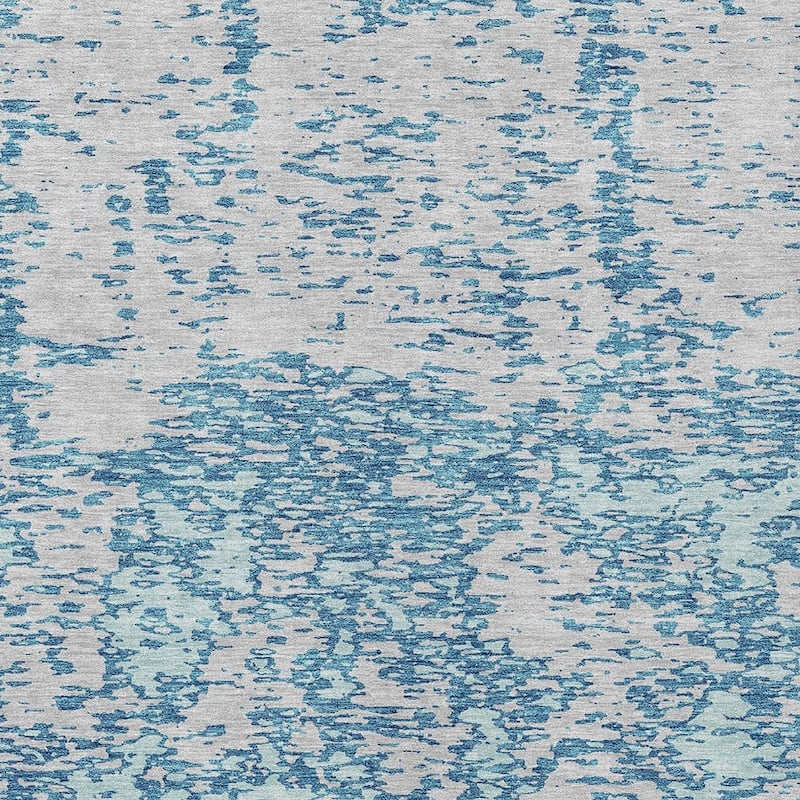 HomeRoots Abstract Transitional Rectangle Outdoor Rug