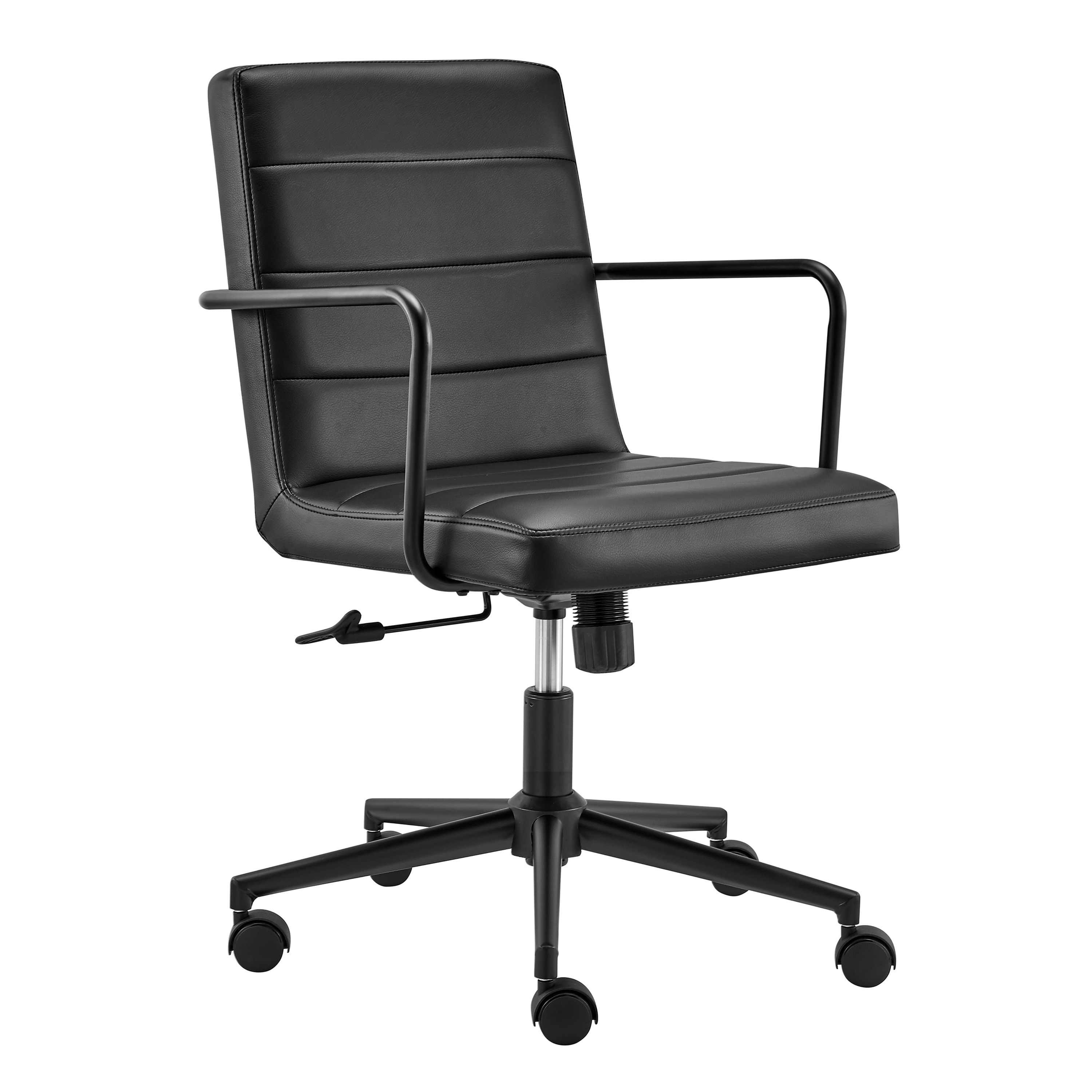 Matte black shop office chair