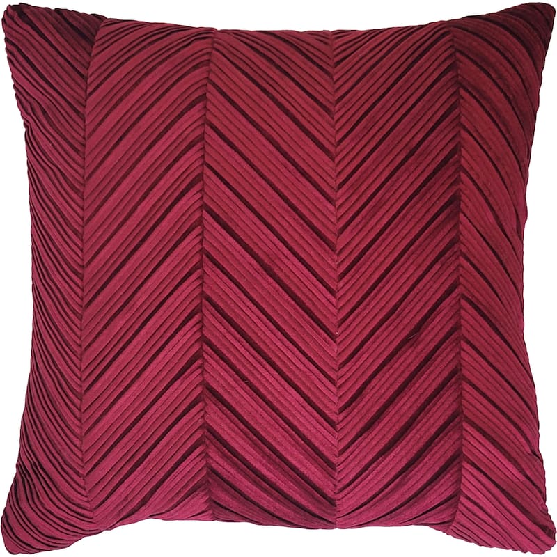Edie At Home Chevron Velvet Decorative Pillow 20x20