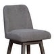 preview thumbnail 61 of 176, Amalie Upholstered Bar Stool, Swivel Counter Height Stool with Solid Wood Frame