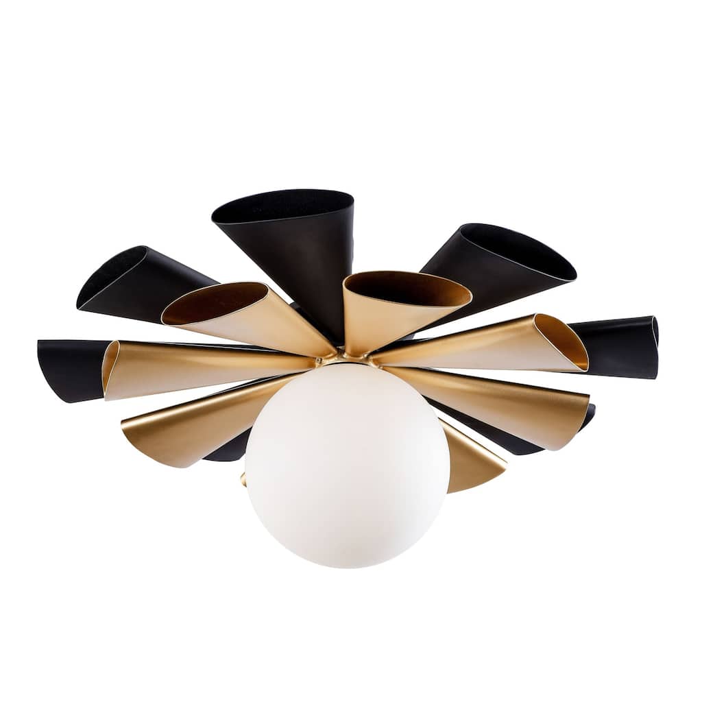Daphne 1-Light Convertible Flush Ceiling Light/Wall Sconce