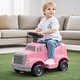 preview thumbnail 20 of 26, EROMMY 12V Ride-On Fire Truck for Kids with Music, Lights & Dual Motors Pink