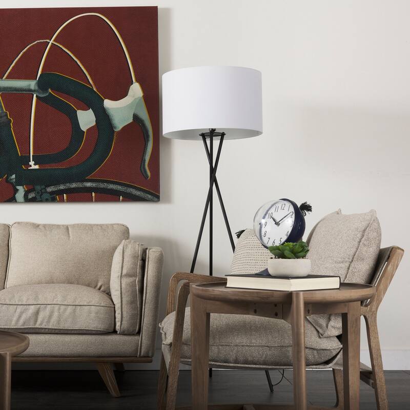 Weymouth Blue Metal Glass Dome Table Clock - 9.4L x 6.5W x 7.1H