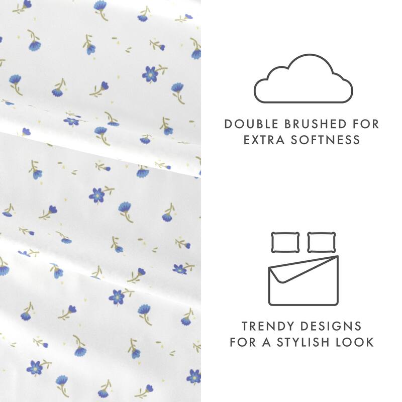 Becky Cameron Ultra-soft Printed 4-pc. Deep Pocket Bedsheet Set