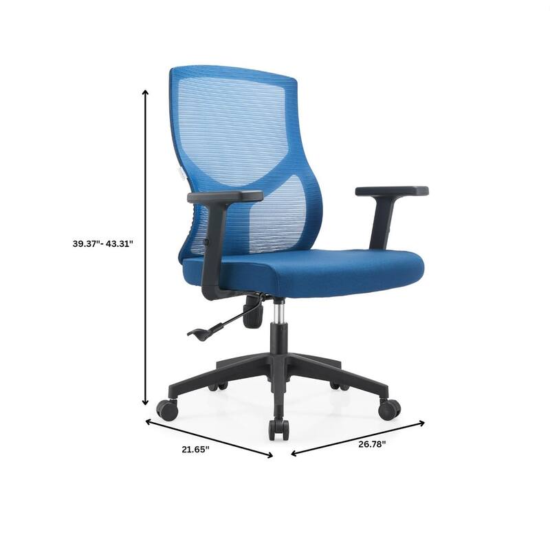 Glen Series Ergonomic Swivel Adjustable Mesh Executive Office Desk Chair with Lumbar Support, Arms, For Work or Home Office