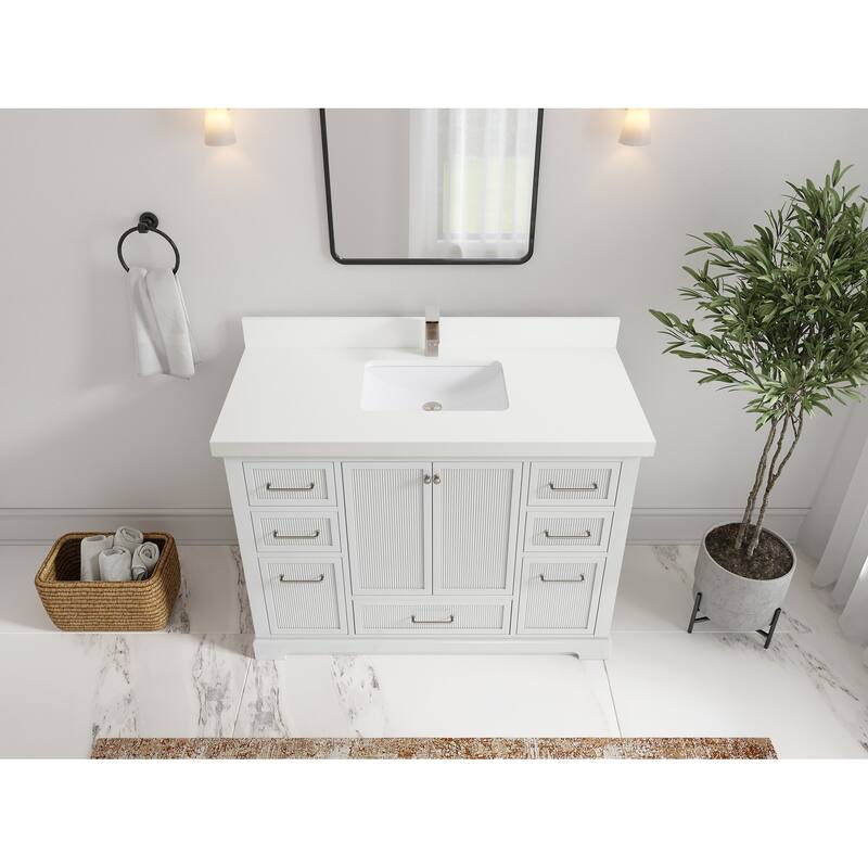 Willow Collections 48 in. W x 22 in. D Alys Single Sink Bathroom Vanity with Countertop