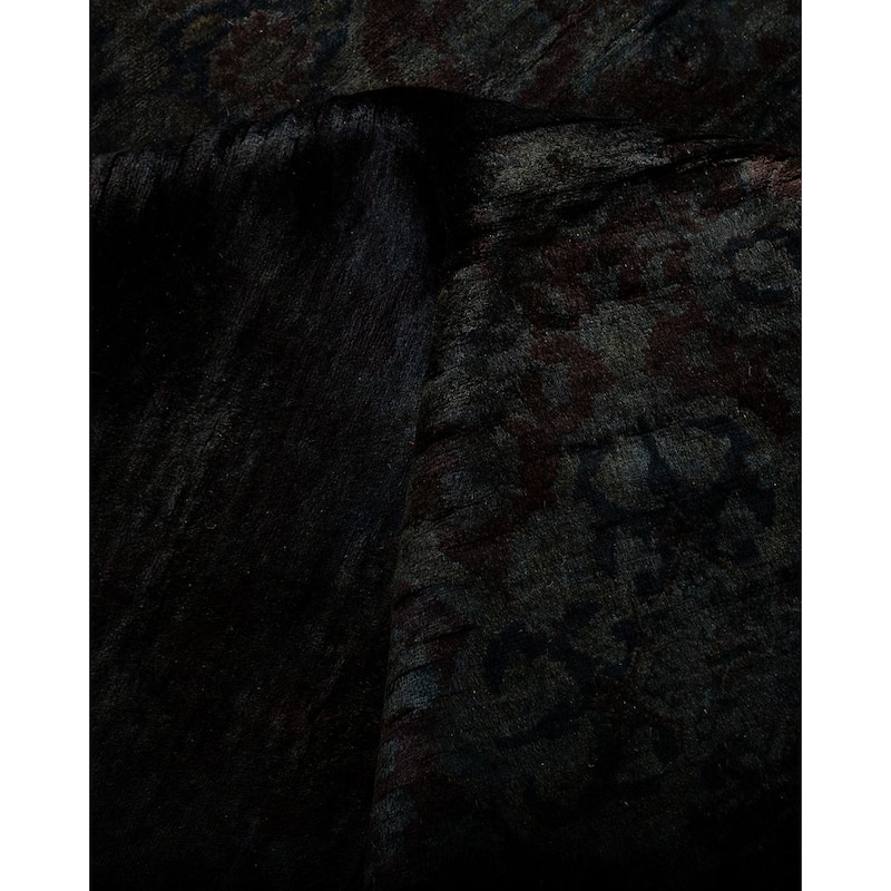 Overton Hand Knotted Wool Vintage Inspired Modern Contemporary Overdyed Brown Area Rug - 10' 2" x 17' 9"