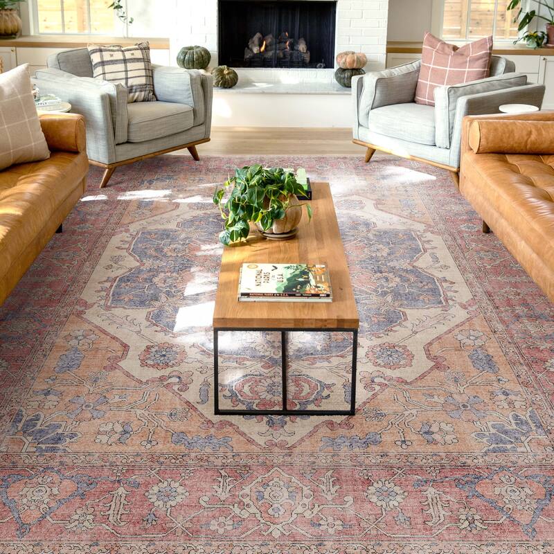 Well Woven Apollo Antigua Persian Oriental Machine Washable Area Rug