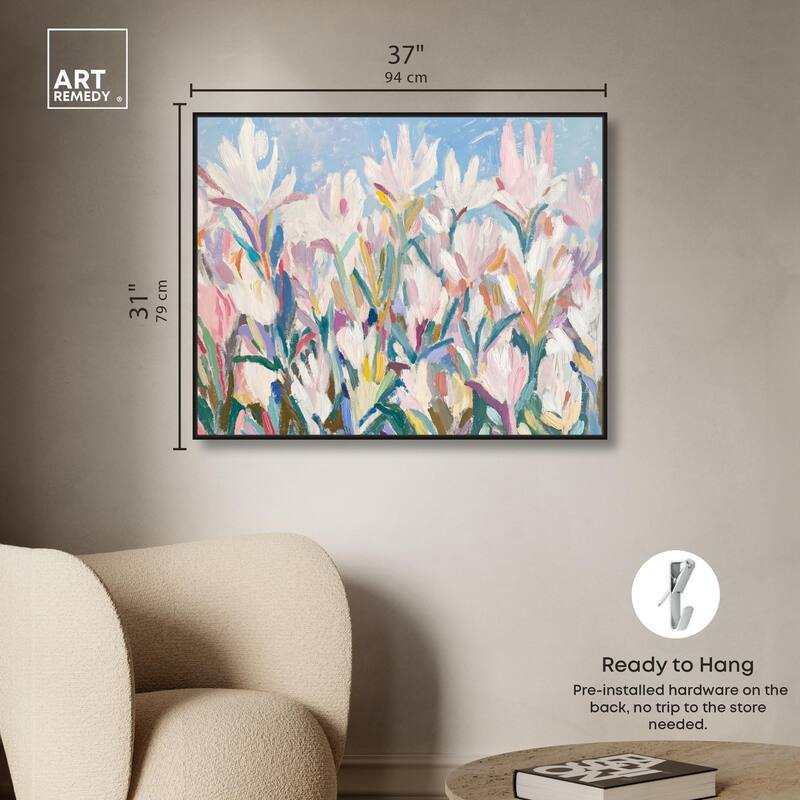 Morning Mist Bloom II Canvas by Art Remedy