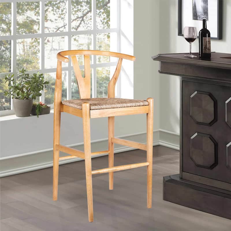 Johan Wood Kitchen Bar Stool - Natural - Bar Height