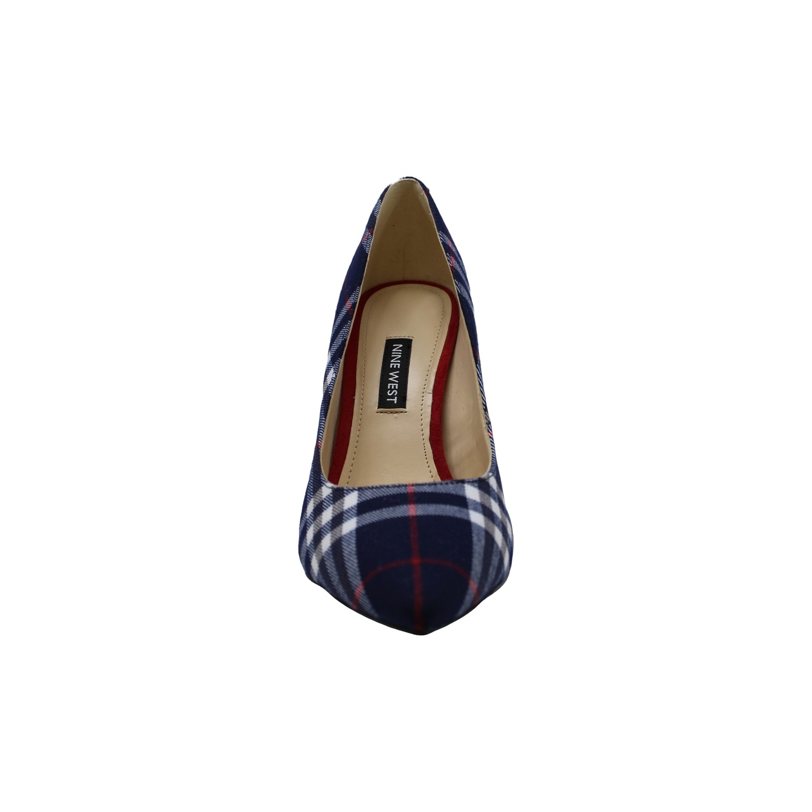nine west plaid pumps