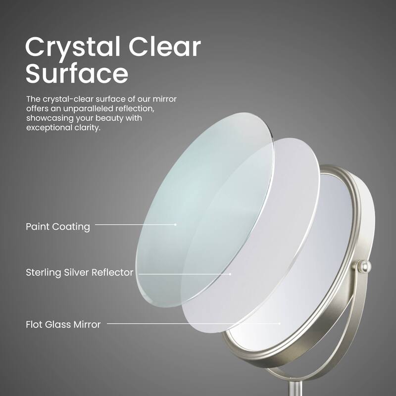 Circular Free Standing Magnifying Make Up Mirror