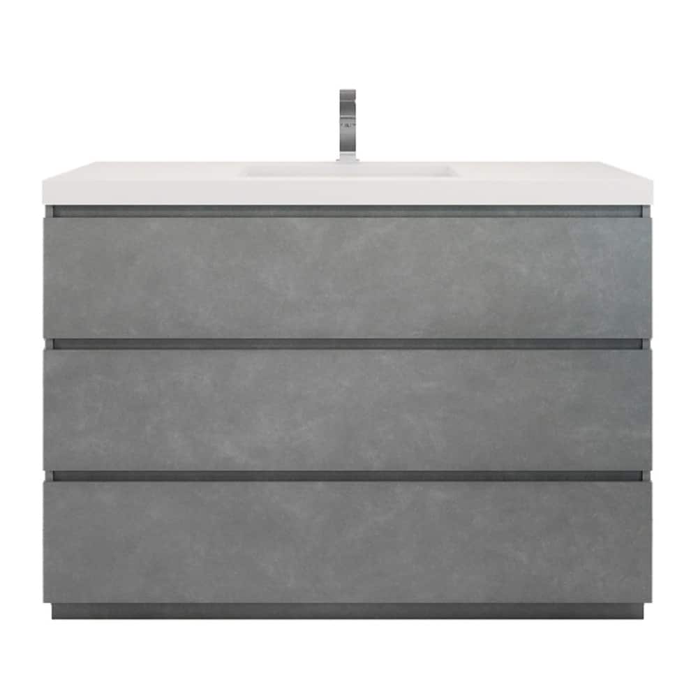 Aron 48'' Freestanding Vanity with Reinforced Acrylic Sink