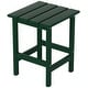 preview thumbnail 58 of 69, POLYTRENDS Laguna All Weather Poly Outdoor Side Table - Square Dark Green