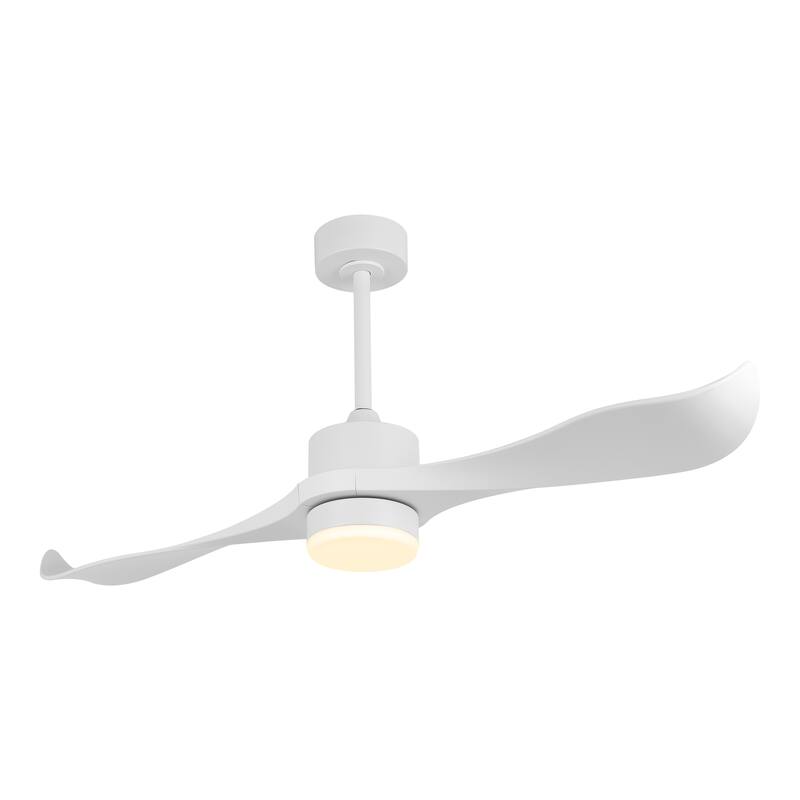 WINGBO 52 inch 2 Blades Modern Ceiling Fan with Lights and Remote - N/A