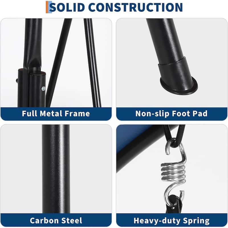 2 Person Porch Swing with Cup Holders with Adjustable Canopy for Backyard Balcony Poolside