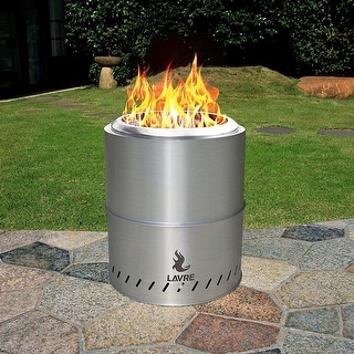 Stainless Steel Smokeless Outdoor Wood Burning Portable Fire Pit - On ...