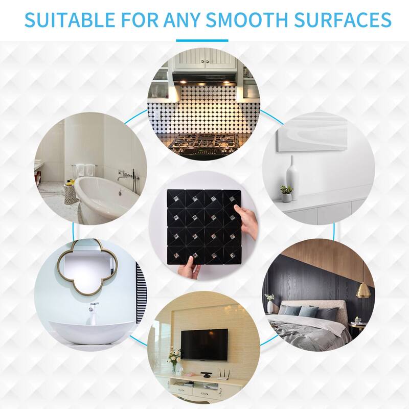 Art3d 10-Sheet Peel and Stick Backsplash Metal Mosaic Tiles for Kitchen, Aluminum Composite Tiles Stickers