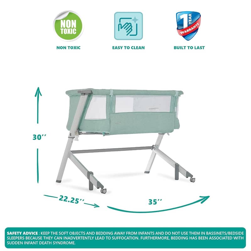 Dream On Me Skylar Bassinet in Mint