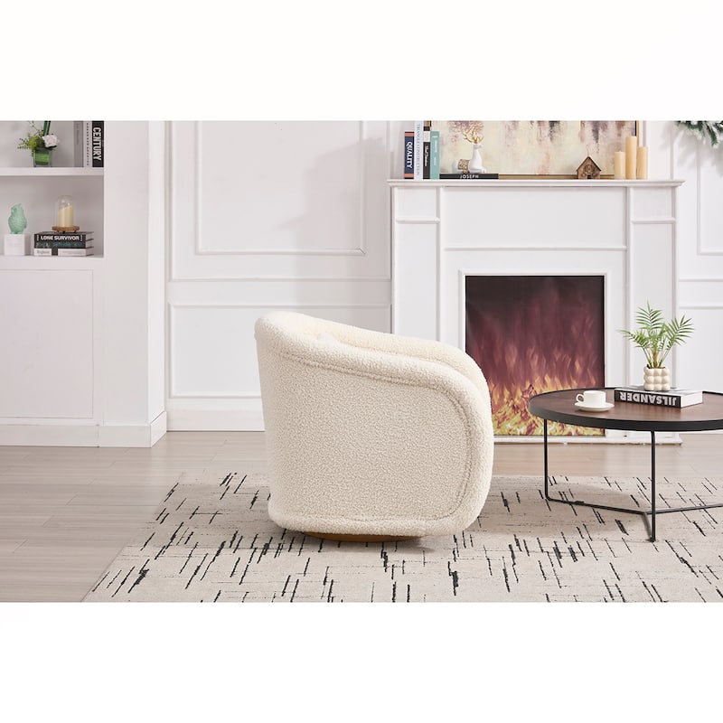 360-degree Teddy Swivel Barrel Chair