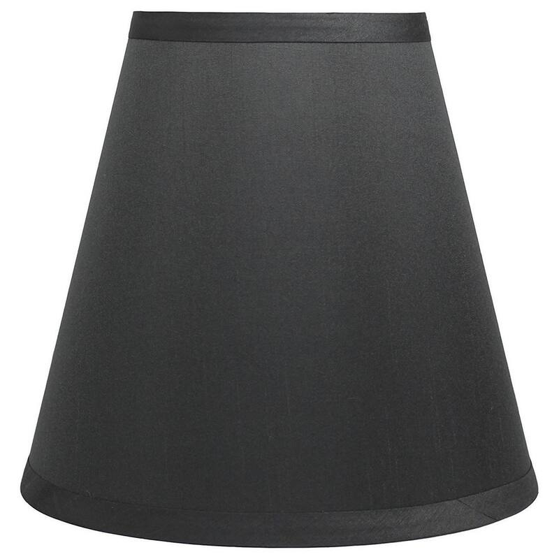 Many Selections Table Lamp Shade, 5 inch Top, 9 inch Bottom, 8.5 inch Slant - Single - Gray