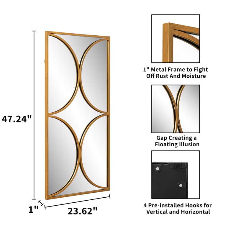 47.2" Modern Decorative Wall Mirror