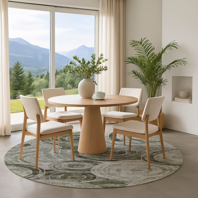 Premium Washable Super Soft Contemporary Mosaic Mayfield Rug - Taupe - 8' x 8'