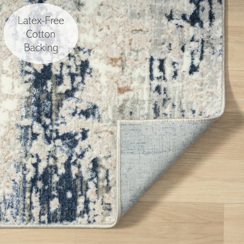 Sevita Modern Abstract Polyester Indoor Area Rug