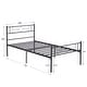 preview thumbnail 22 of 38, VECELO 14 Inch Twin Size Metal Platform Bed Frame,Kids Bed Set of 2, Bed Frame Set of 2