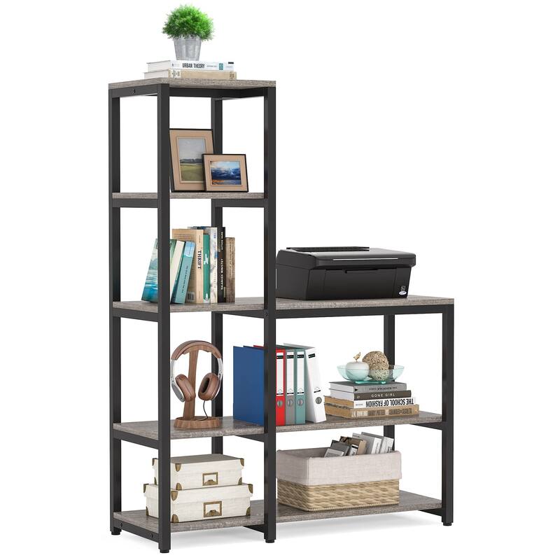 L Shpaed Corner Bookshelves Bookcase Display Shelf