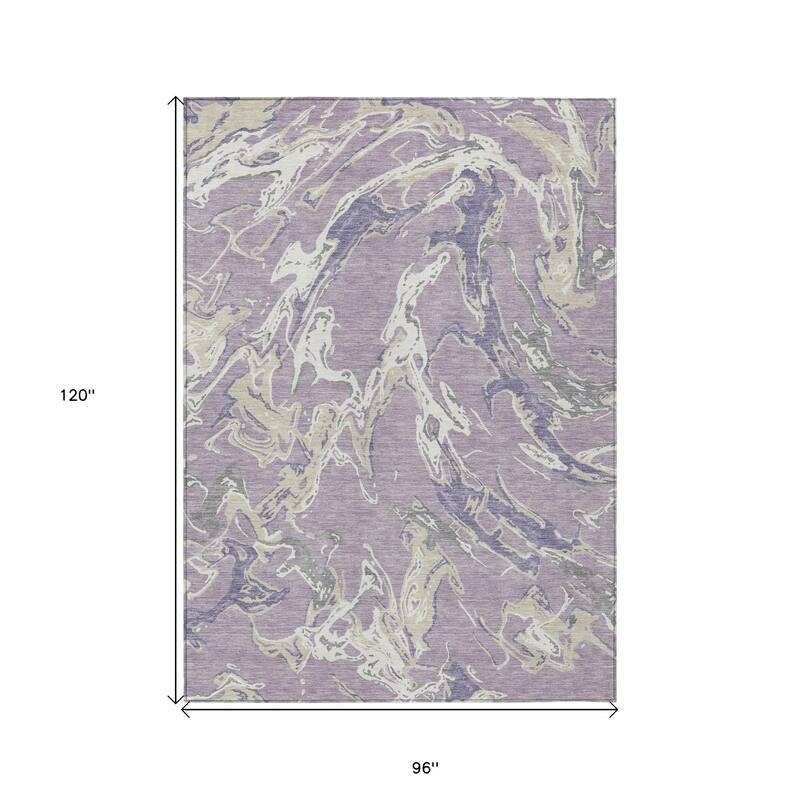 HomeRoots Abstract Transitional Rectangle Outdoor Rug
