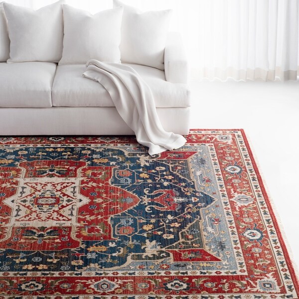 Lauren Ralph Lauren Camille Traditional Medallion Rug Fringe - Bed