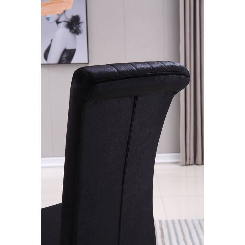Modern Dining Chairs Set of 2,Upholstered Accent Armless Chairs
