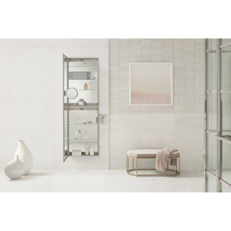 Robern P2C2072D4FPTU PL Portray19-1/4" x 72" Lighted Frameless Single