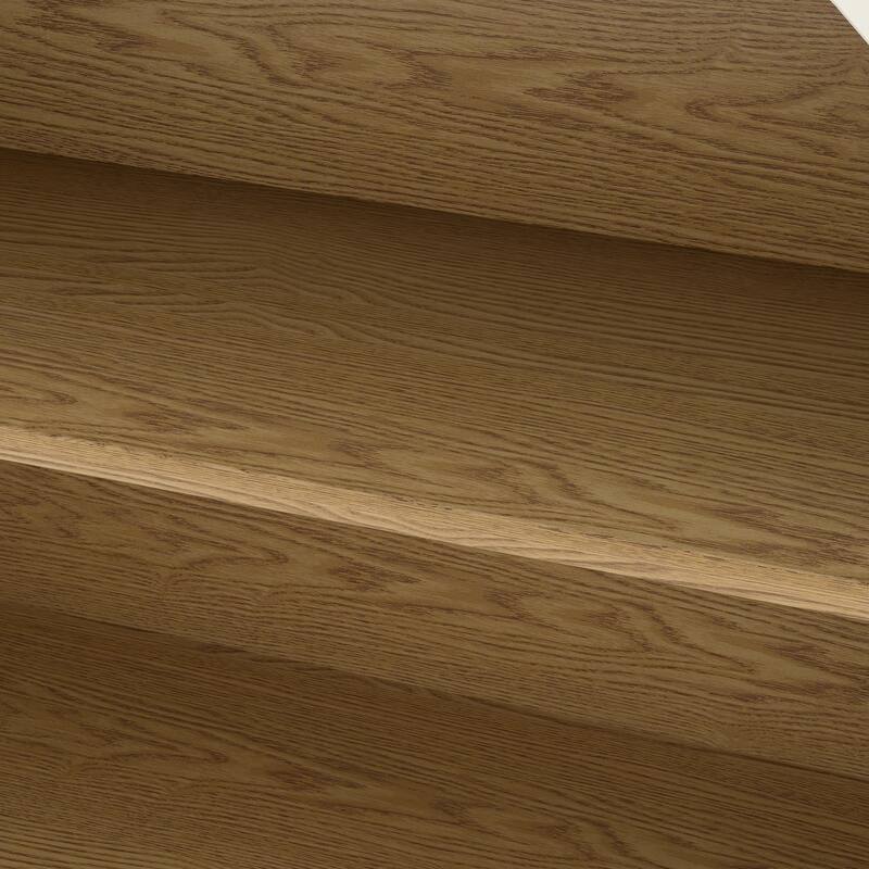 Anmytek Arched Small 3-Tier Storage Shelf Modern Display Bookcase Living Room Bedroom Decor Organizer