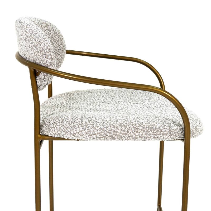 Genie 26" Arm Counter Stool, Grey