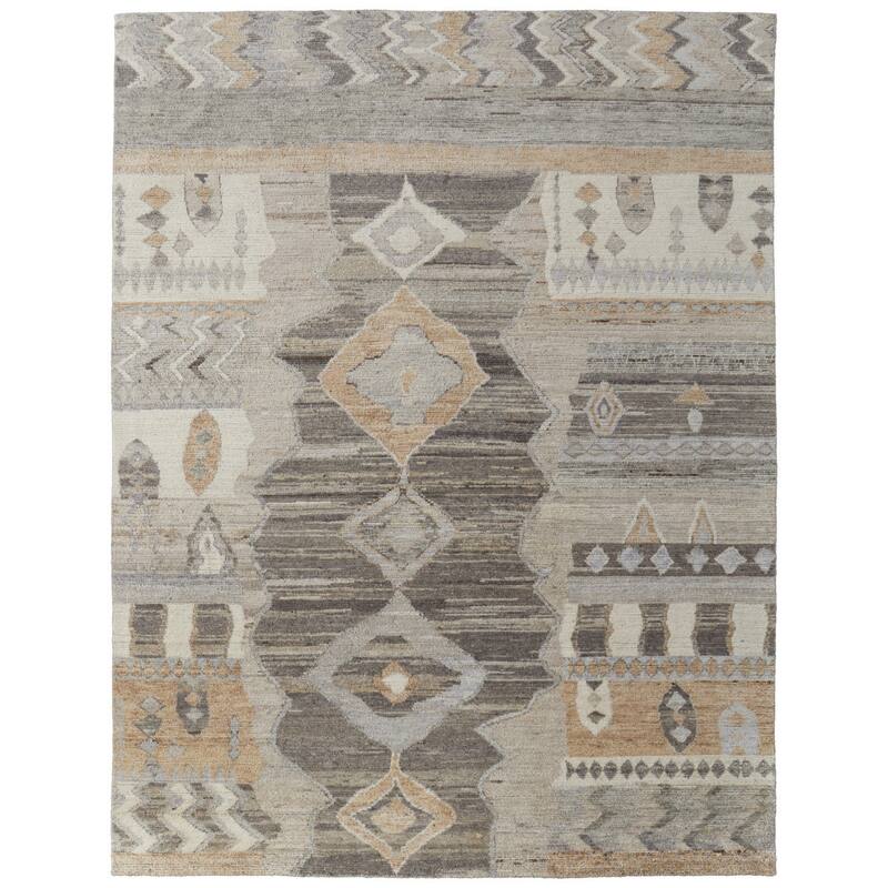 HomeRoots Moroccan Bohemian Rectangle Area Rug
