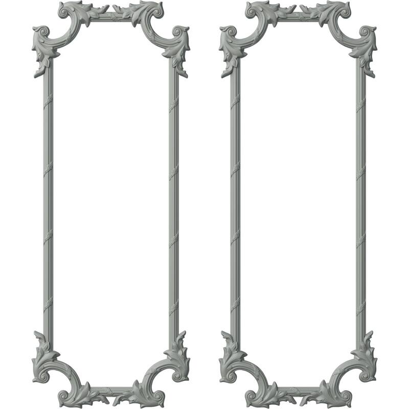 Tirana Panel Moulding Kit - 28"W x 72"H - Double Pack