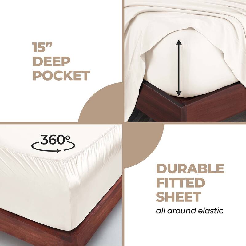Superior Modal From Beechwood 300 Thread Count Deep Pocket or Extra Deep Pocket Sheet Set