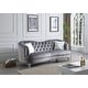 preview thumbnail 1 of 9, Jewel Velvet Sofa Grey