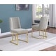 preview thumbnail 15 of 18, Best Quality Furniture Boucle 2pc Chairs Chrome Legs