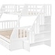 preview thumbnail 20 of 37, Twin-over-Full Bunk Bed with Drawers，Ladder and Storage Staircase