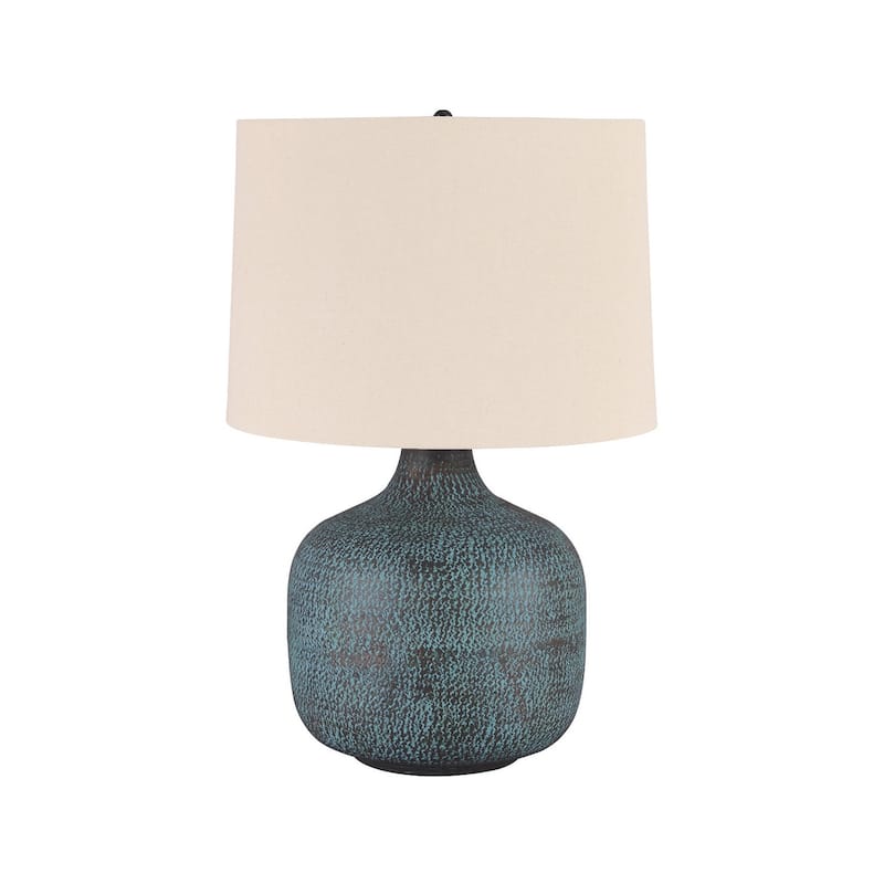 Malthace 24 Inch Metal Table Lamp - Patina